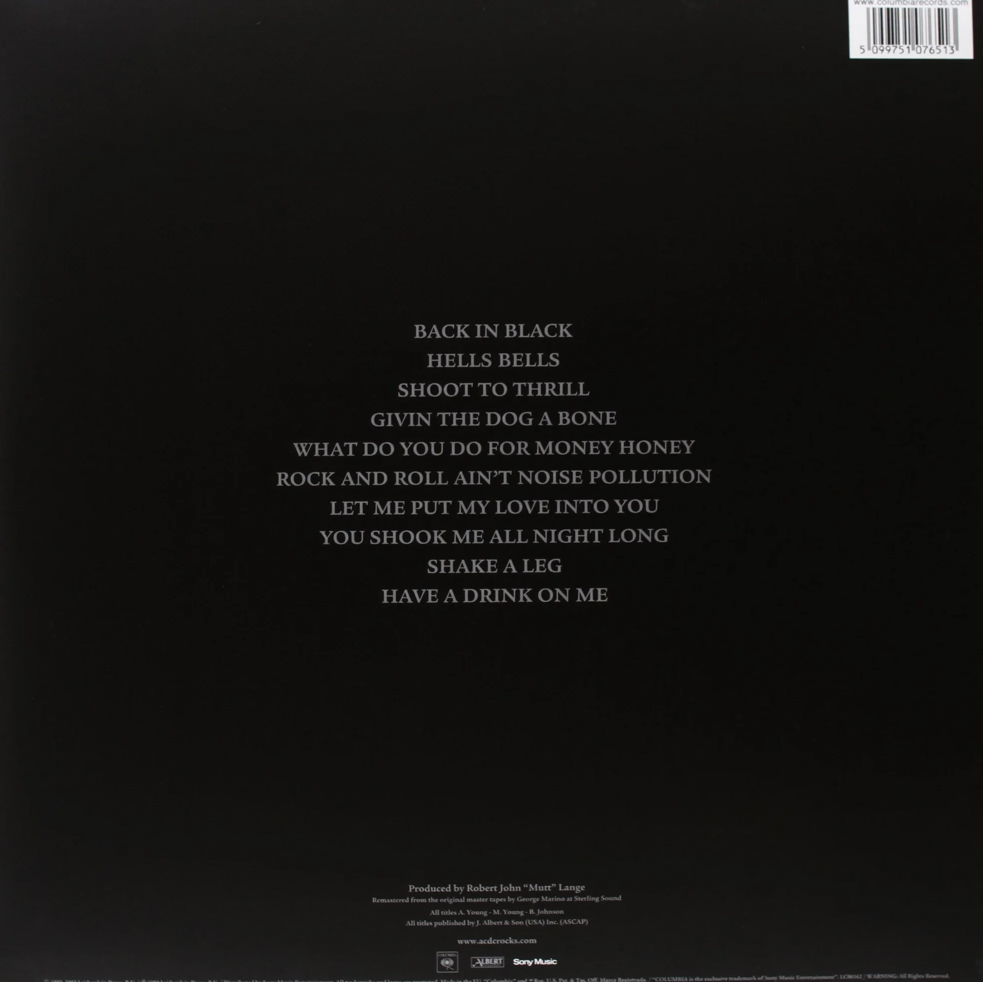 Back in Black [Vinyl LP]