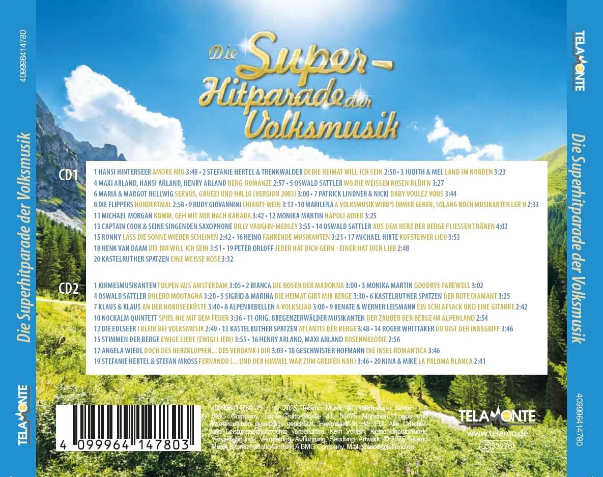 Die Superhitparade der Volksmusik 2025