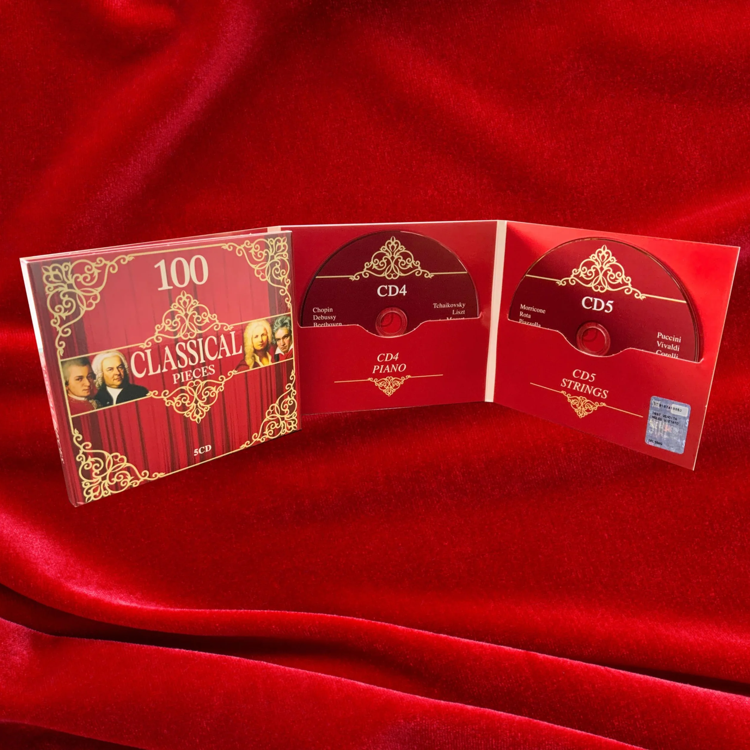 100 Klassische Musikstücke, Barock, Klassik, Romantik, Klavier- und Streichermusik, Mozart, Chopin, Bach