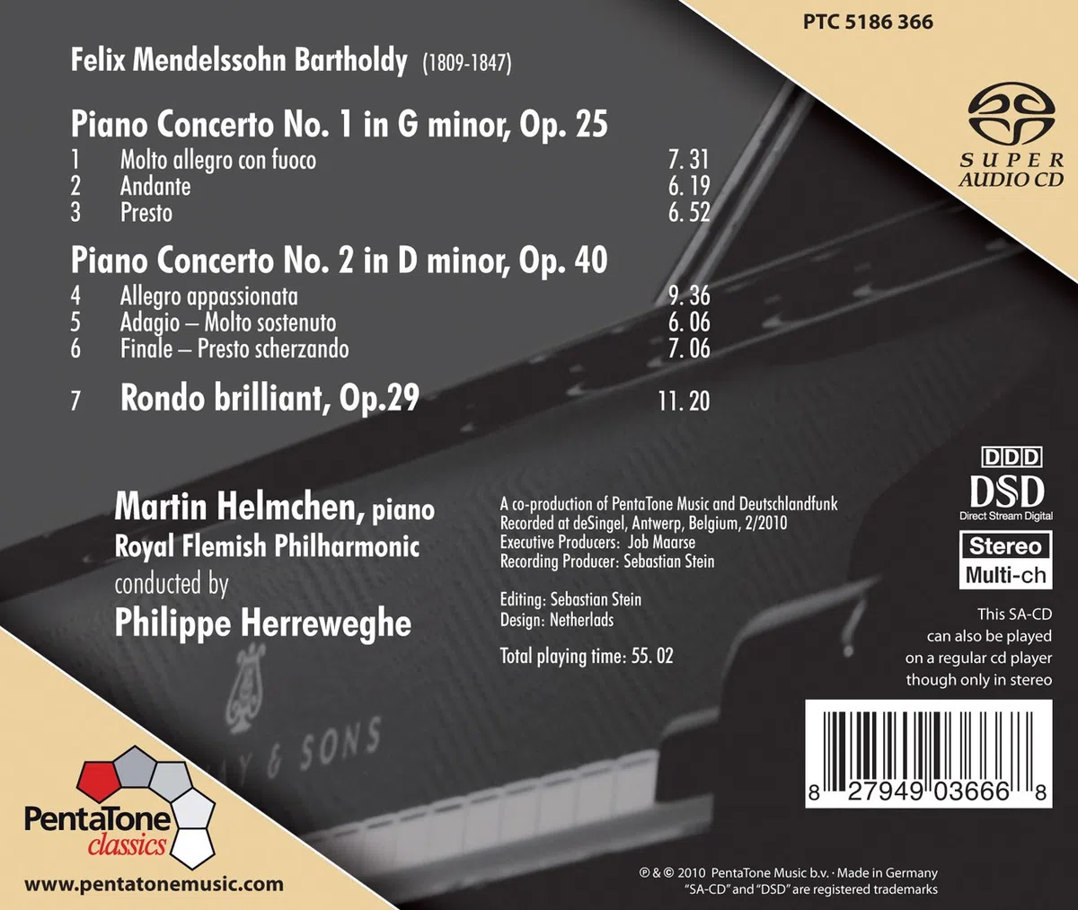 Mendelssohn: The Piano Concertos / Rondo Brilliant Op. 29