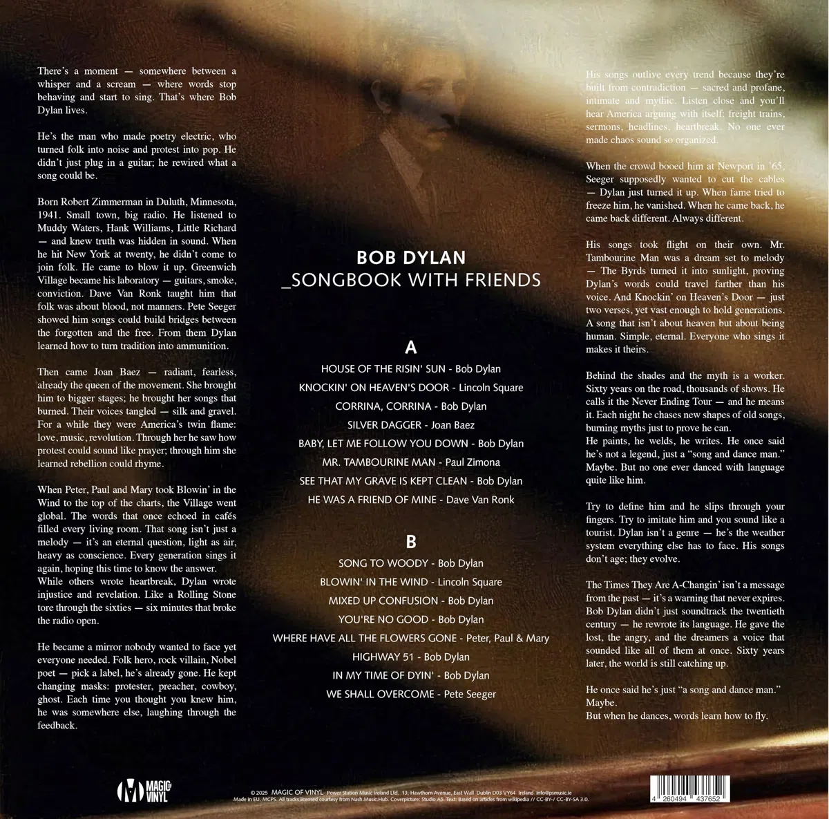 Bob Dylan - Songbook With Friends - Limitiert 180gr. Swirl - Color in Color