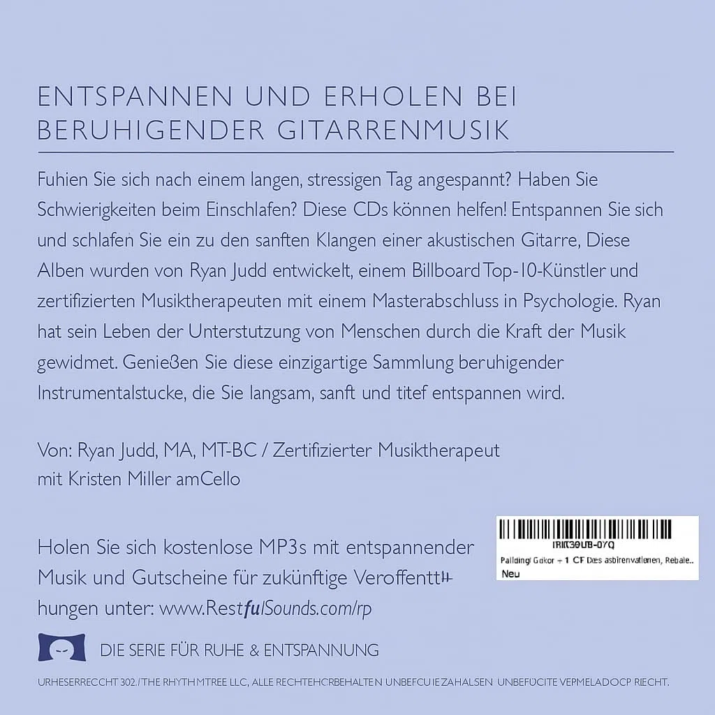 Entspannende Gitarrenmusik – 4-Alben-Set zur Meditation, Entspannung und zum Einschlafen