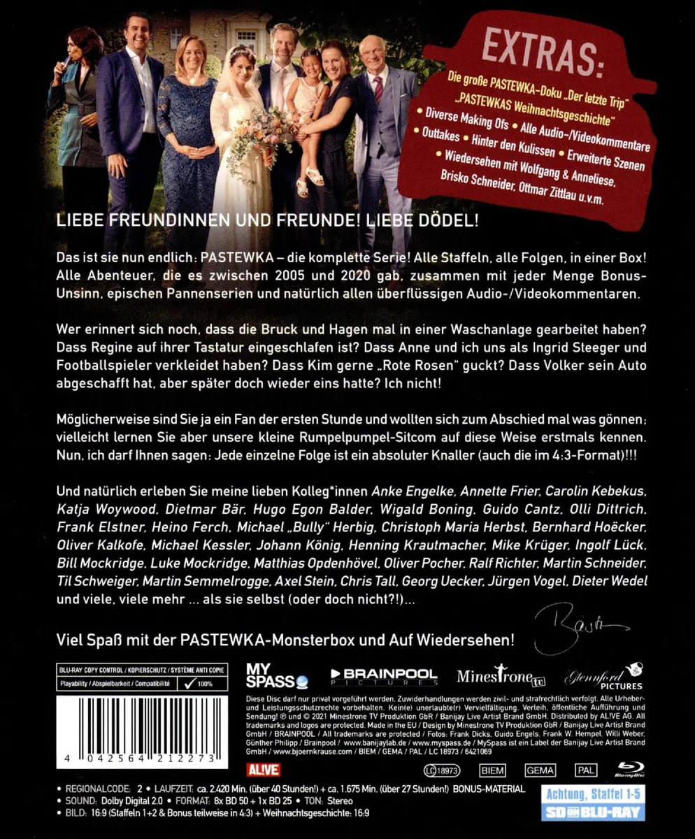 Pastewka Komplettbox: Staffel 1-10 + Weihnachtsgeschichte (Blu-Ray + Staffel 1-5 auf SDonBlu-Ray)