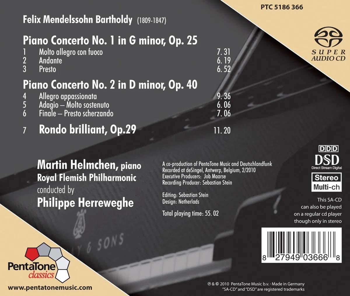 Mendelssohn: The Piano Concertos / Rondo Brilliant Op. 29