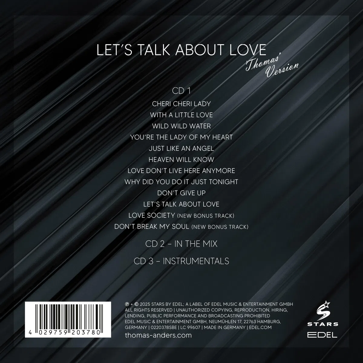 …sings Modern Talking: Let's Talk About Love (3CD)