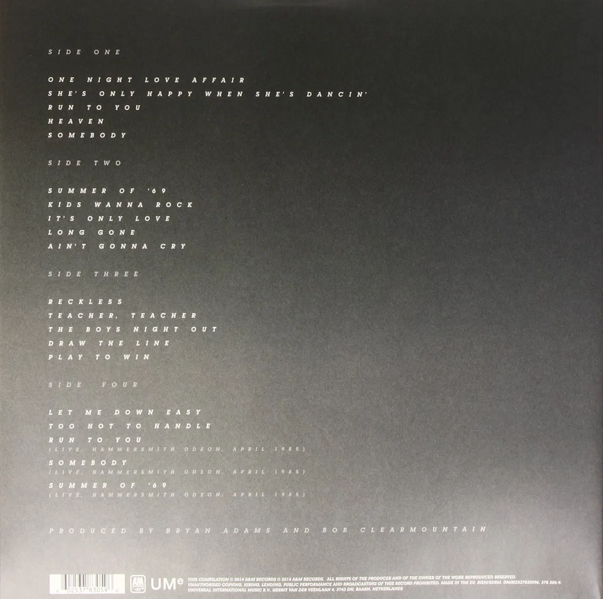 Reckless (30th Anniversary,2 LP,Limited) [Vinyl LP]