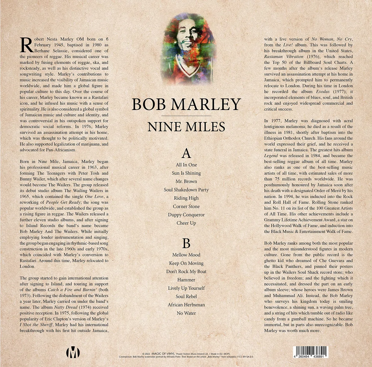 Bob Marley - Nine Miles - Limitiert - 180gr. gelb