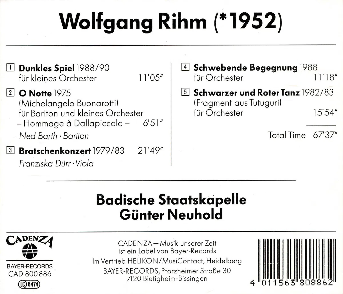 Rihm Bratschenkonzert Neuhold