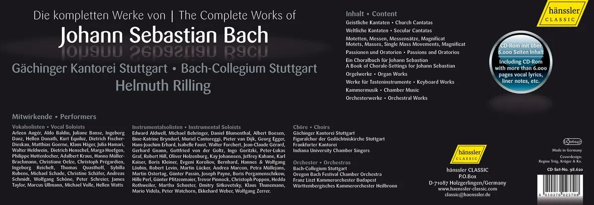 Complete Works of J. S. Bach (Edition Bachakademie)