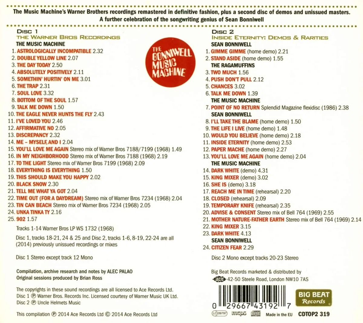 The Boniwell Music Machine