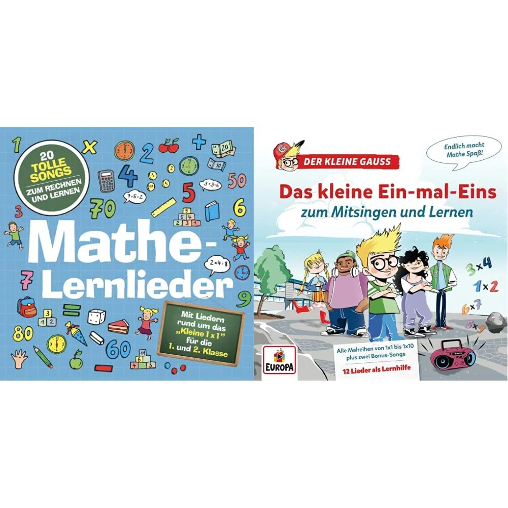 Mathe-Lernlieder (mit Marie Wegener) & Das kleine Ein-mal-Eins zum Mitsingen und Lernen - alle Malreihen von 1x1 bis 1x10