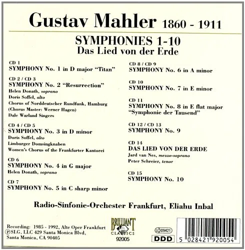 Mahler: Sinfonien 1-10