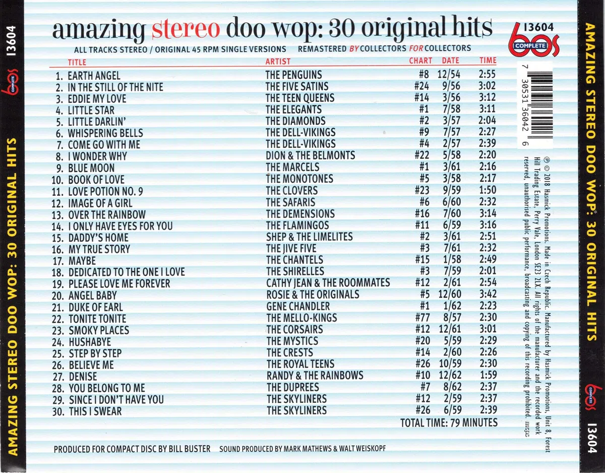 Amazing Stereo Doo Wop: 30 Original Hits