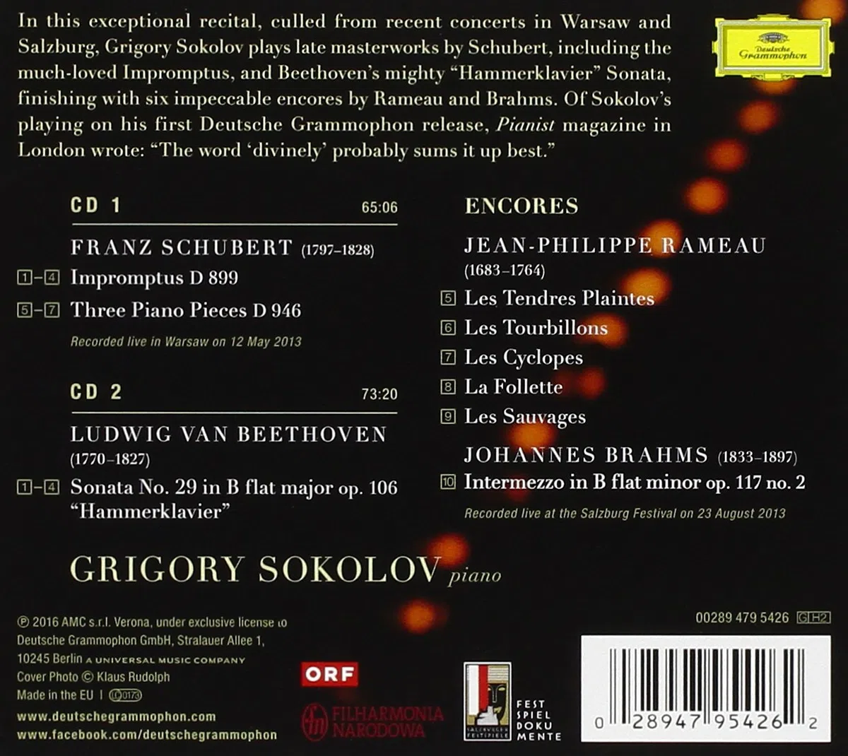 Sokolov: Schubert / Beethoven