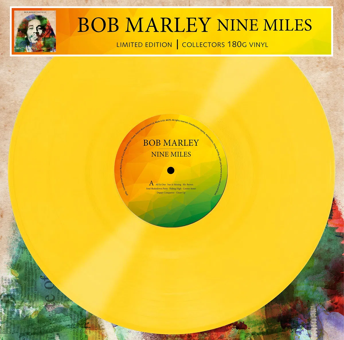 Bob Marley - Nine Miles - Limitiert - 180gr. gelb