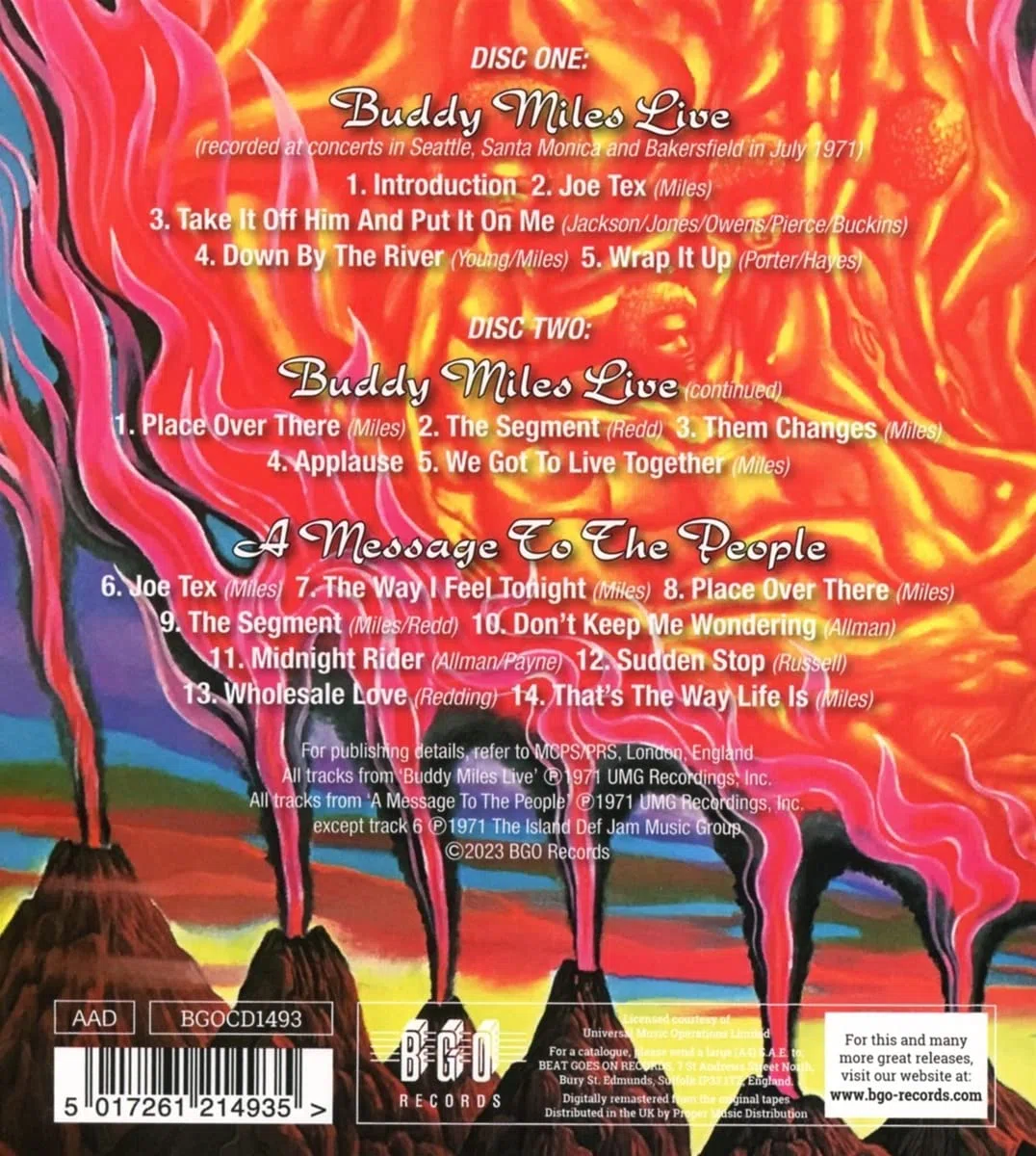 Buddy Miles Live/a Message to the People