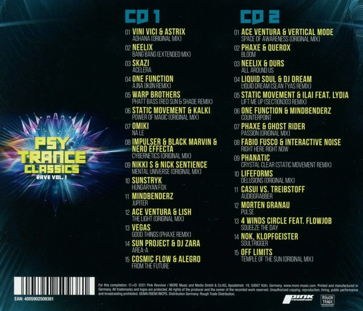 Psy Trance Classics - Rave Vol.1